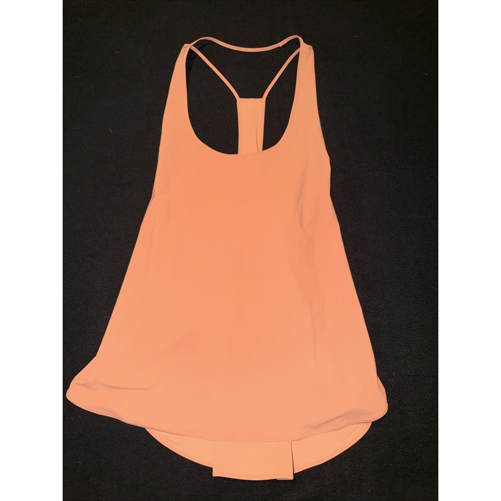 Lululemon Coastal Tank Top Burnt Orange Racerback Lightweight Women's Size 14